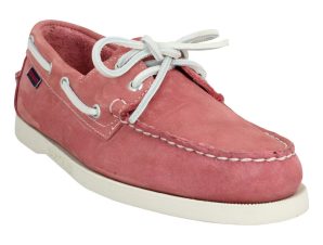 Boat shoes Sebago Docksides Portland Nubuck Homme Rose